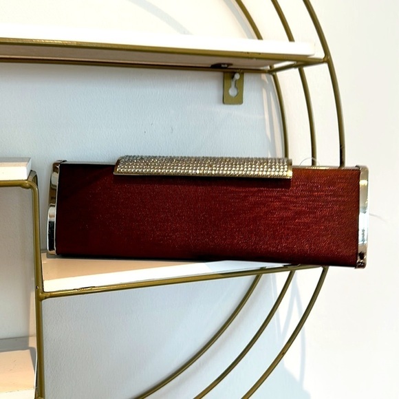 Vintage Rhinestones Clutch Evening Handbag - Picture 9 of 10